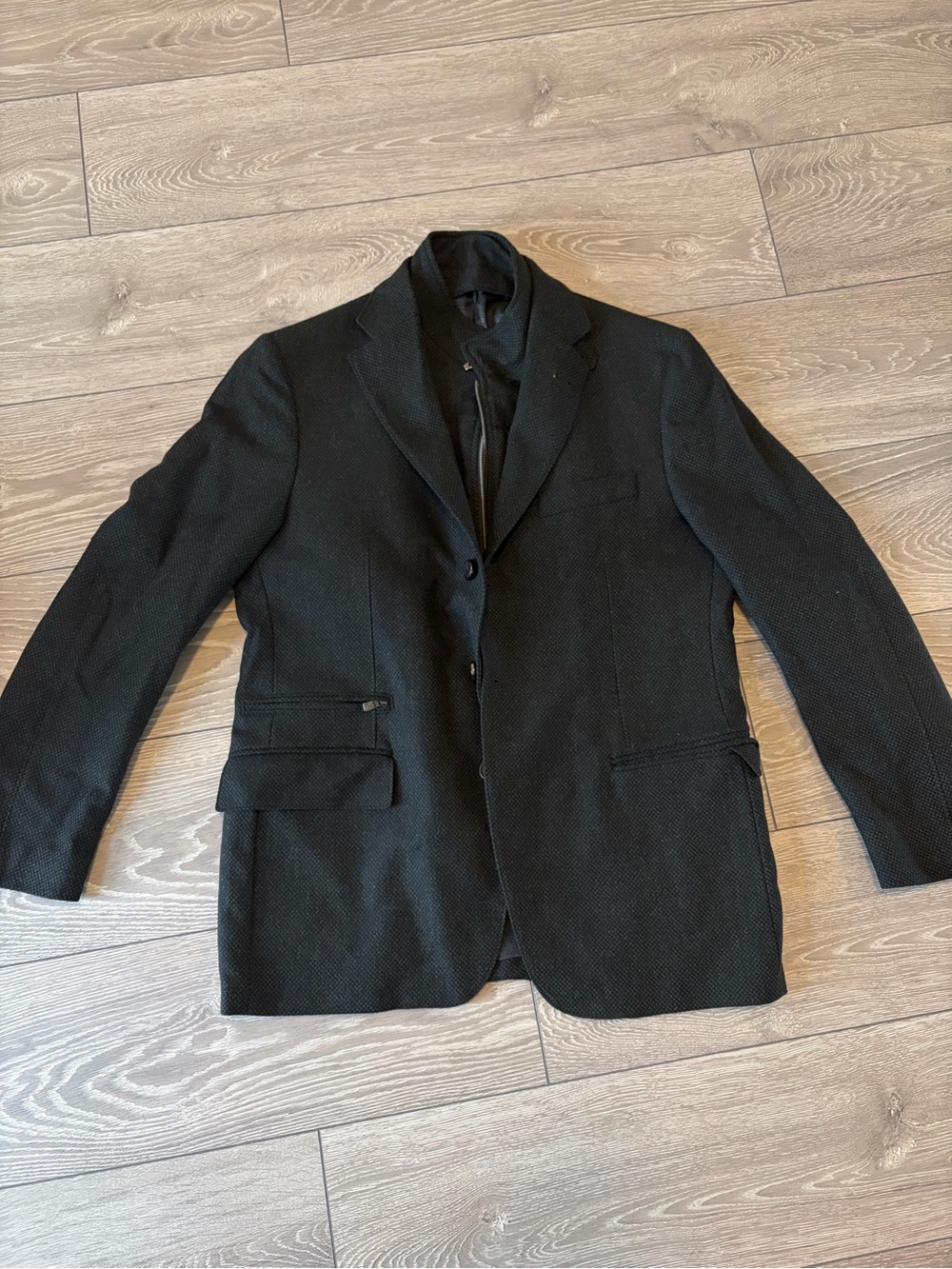 Corneliani Black Textured Sport Coat